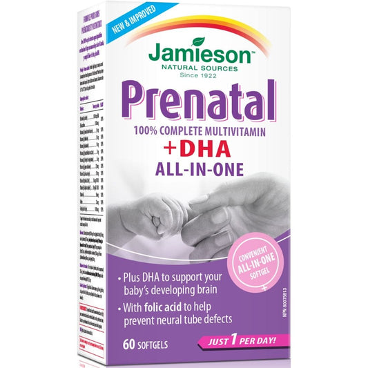 Jamieson Prenatal Complete Multivitamin with DHA, 60 Softgels