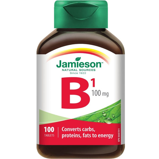 Jamieson Vitamin B1 (Thiamine), 100mg, 100 Tablets