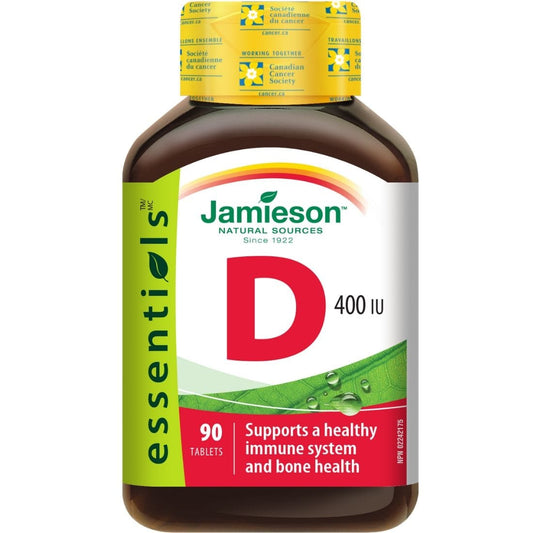 Jamieson Vitamin D, 400IU, 90 Tablets