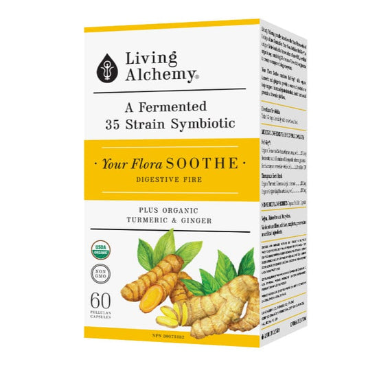 Living Alchemy Your Flora Soothe, Indigestion Relief, 60 Capsules
