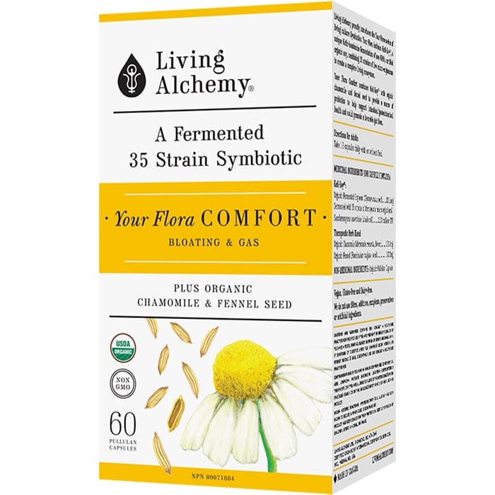 Living Alchemy Your Flora Comfort, Helps with Bloating and Gas