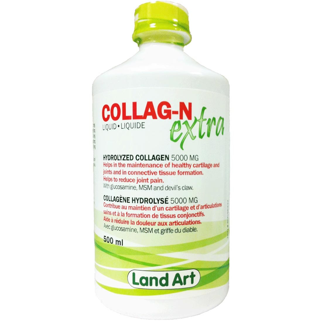 Land Art Collag-N Extra (Liquid Collagen 5000mg with Glucosamine, MSM and Devils Claw), 500ml