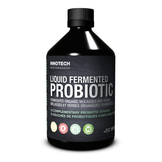 Innotech Liquid Fermented Probiotic, Triple Fermented 6 Billion CFUs per Ounce, Organic and Keto Friendly, 500ml
