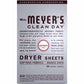 Mrs. Meyer's Clean Day Dryer Sheets, 80 Sheets
