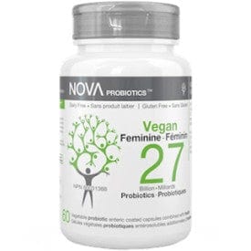 NOVA Vegan Probiotic Feminine (27 Billion), 60 Capsules