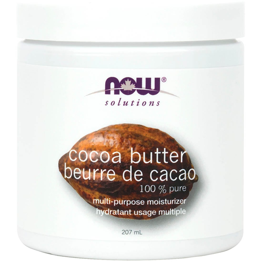 NOW 100% Pure Cocoa Butter, 198g