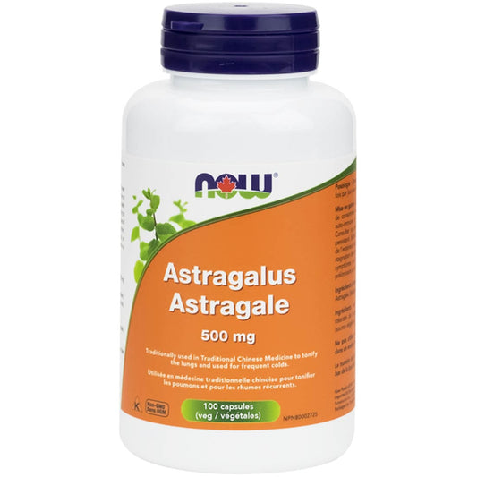 NOW Astragalus 500mg, 100 Capsules