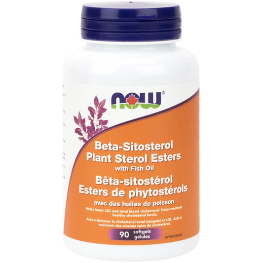 NOW Beta Sitosterol with Fish Oil, 90 Softgels