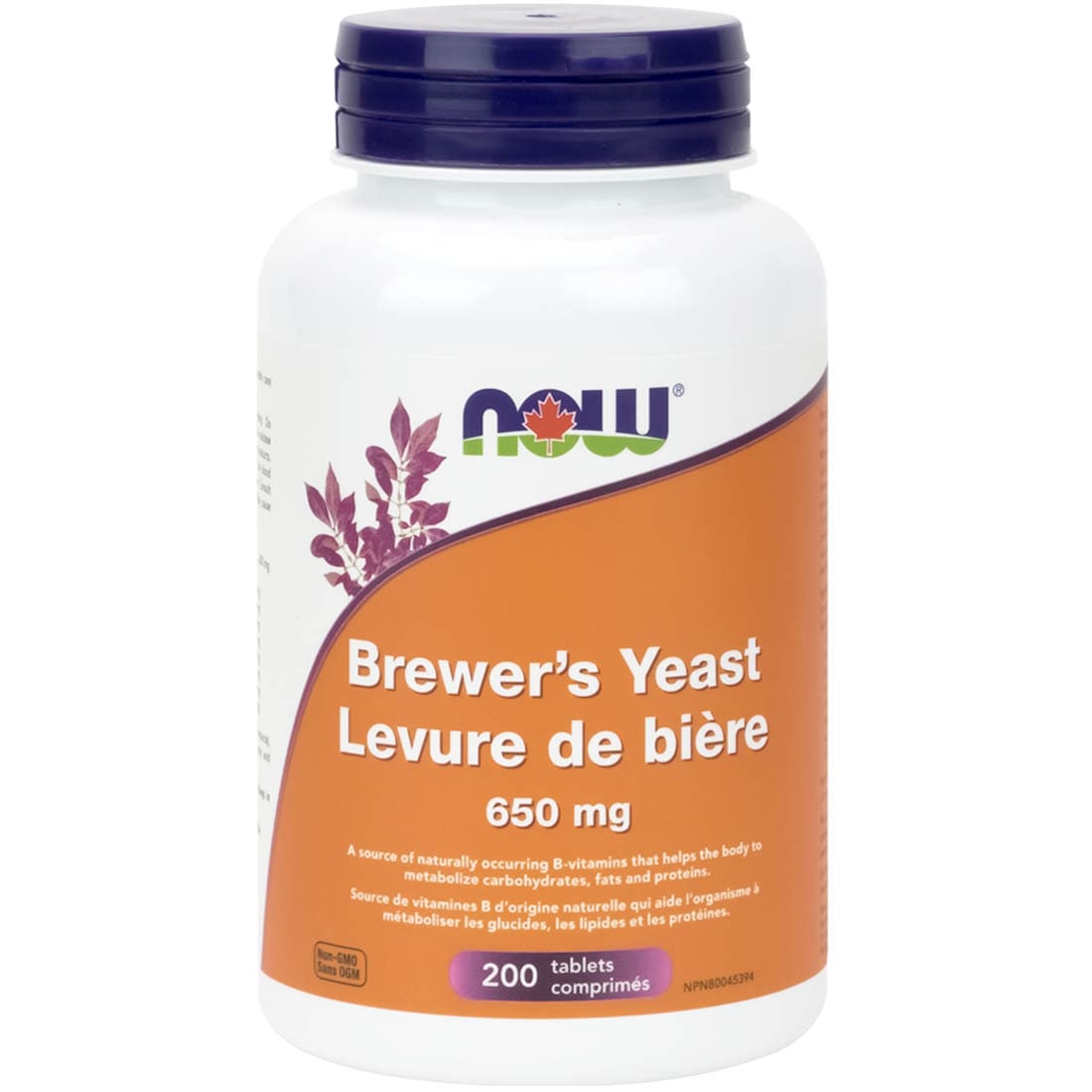 NOW Brewer's Yeast, 650mg, 200 Tablets