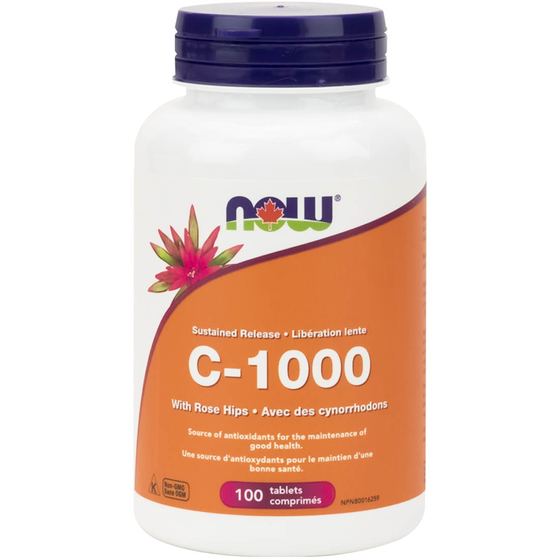 NOW C-1000 Sustained Release (1000mg Vitamin C), Citrus Free