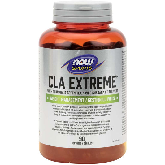 NOW CLA Extreme with Carnitine, Guarana & Green Tea, 90 Softgels