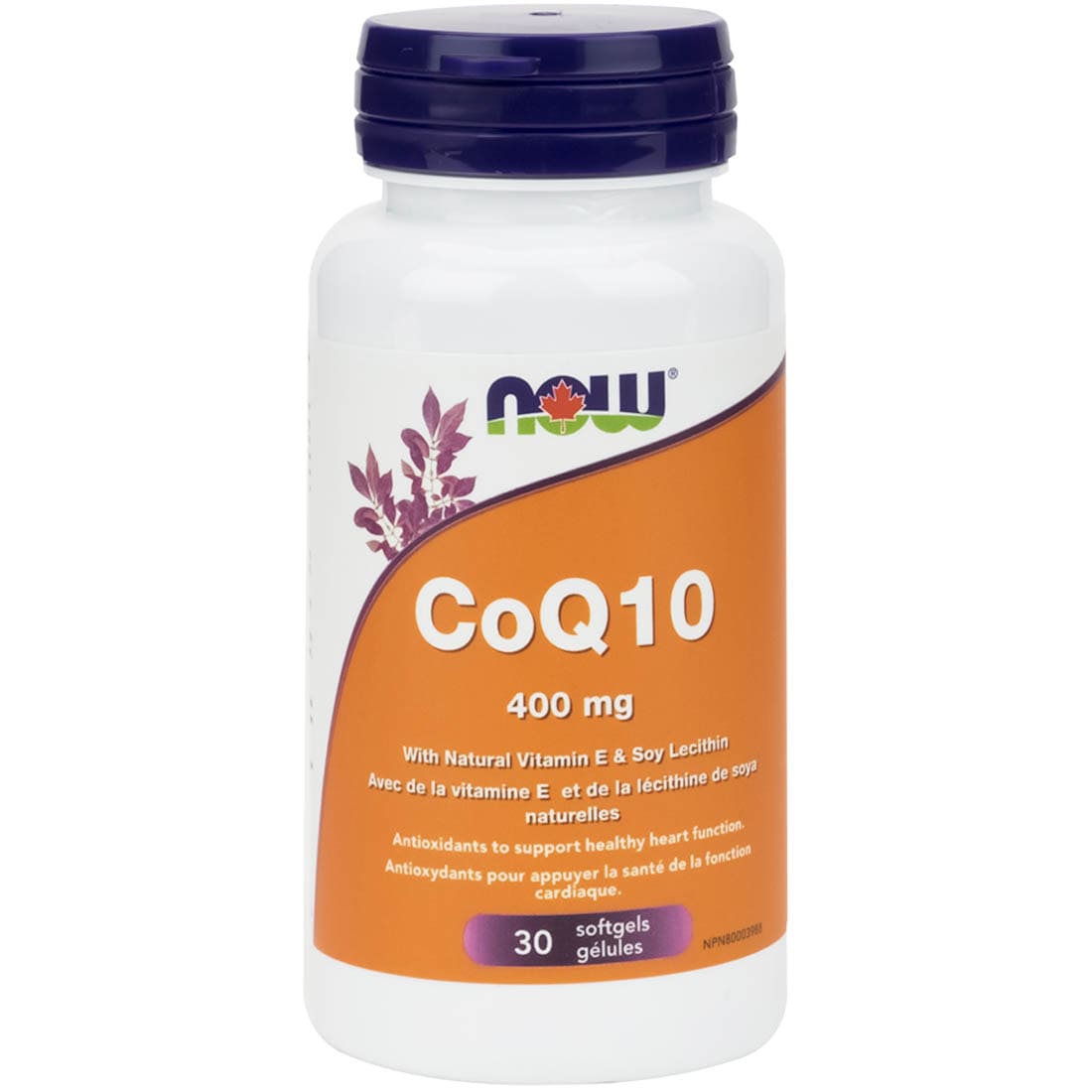 NOW CoQ10 400mg with Lecithin and Vitamin E (High Potency)