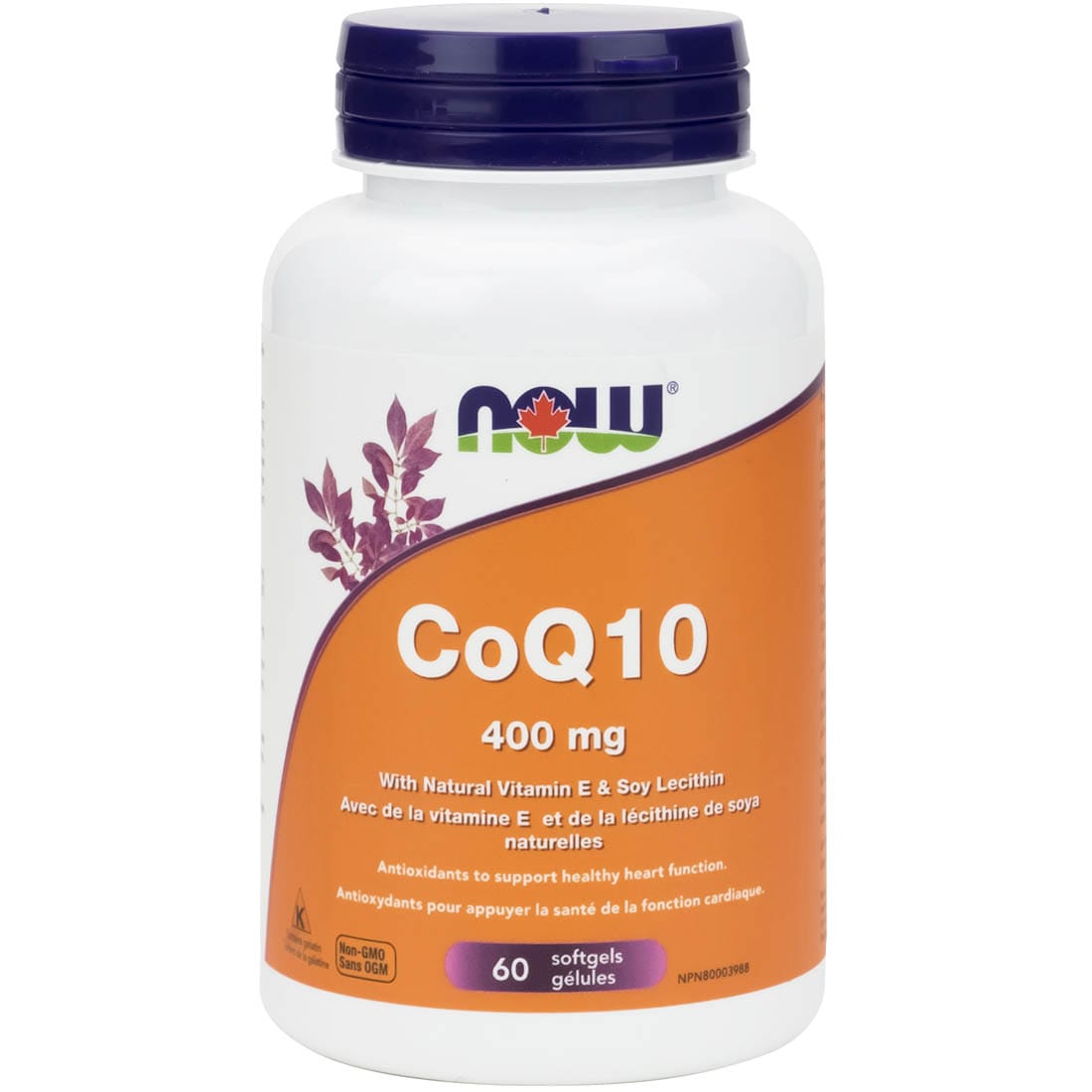 NOW CoQ10 400mg with Lecithin and Vitamin E (High Potency)
