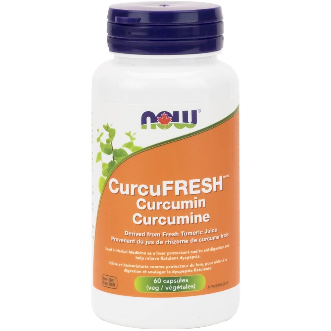 NOW Curcufresh Curcumin (Dervied From Fresh Tumeric Juice), 60 Vegetable Capsules