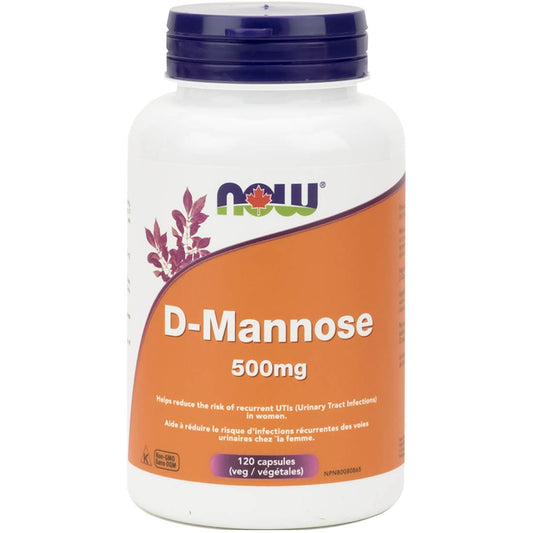 NOW D-Mannose, 120 Vegetable Capsule