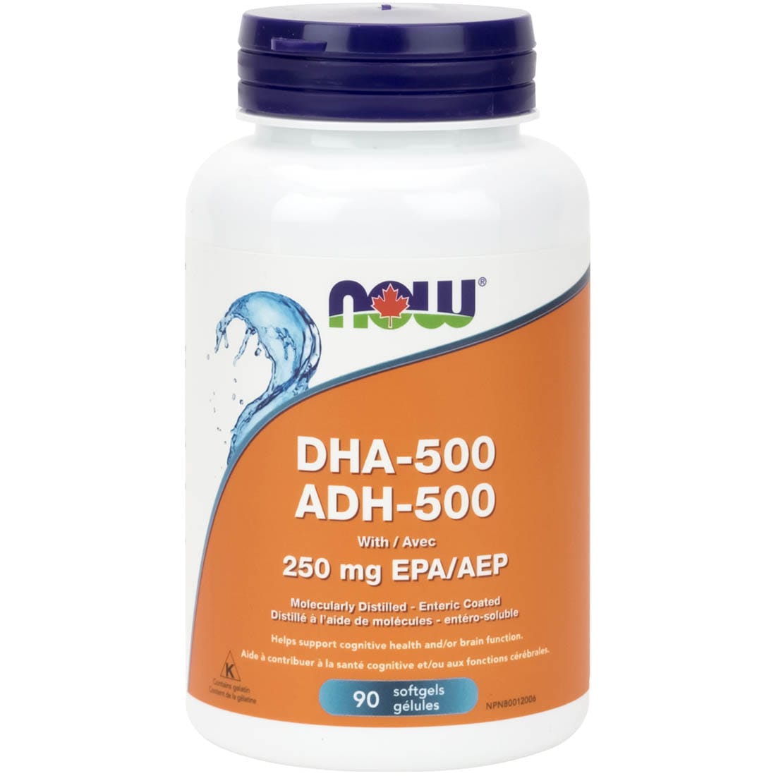 NOW DHA/ADH-500, High Potency, 1000mg, 90 Softgels