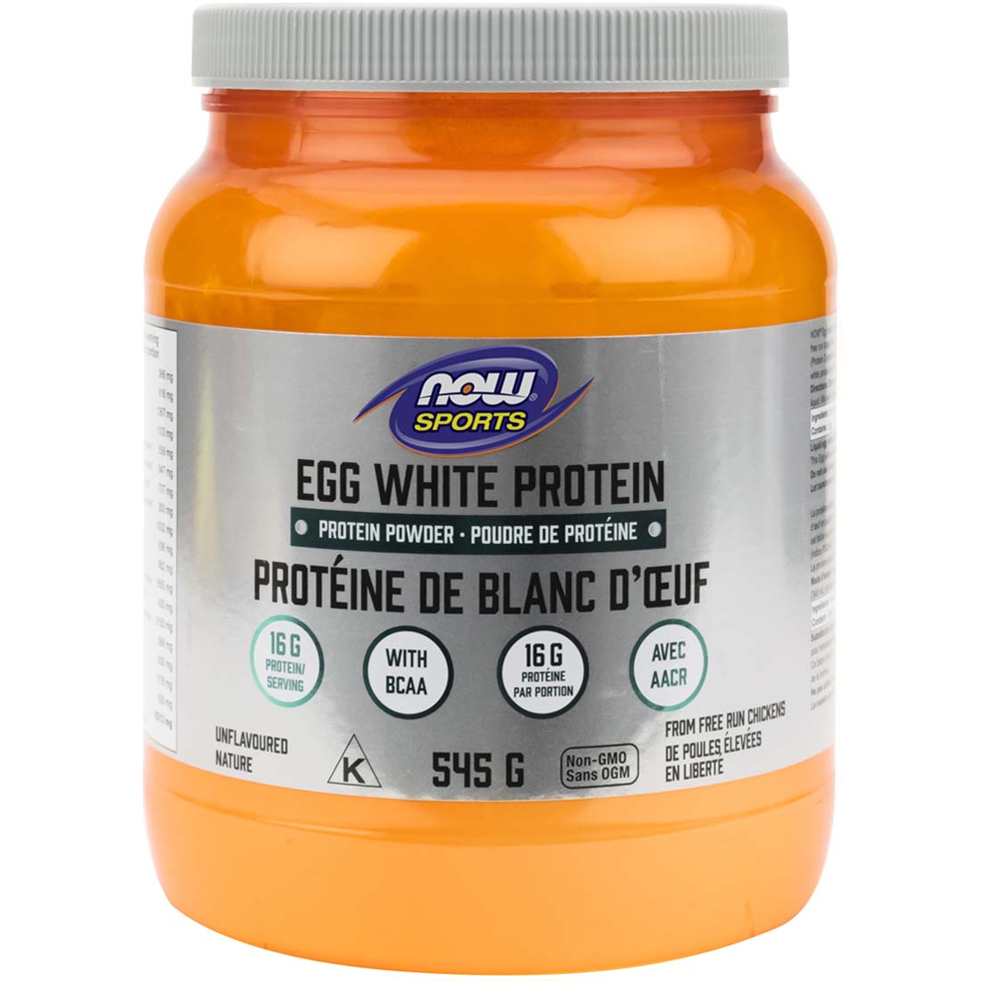 NOW Egg White Protein Powder, 545g