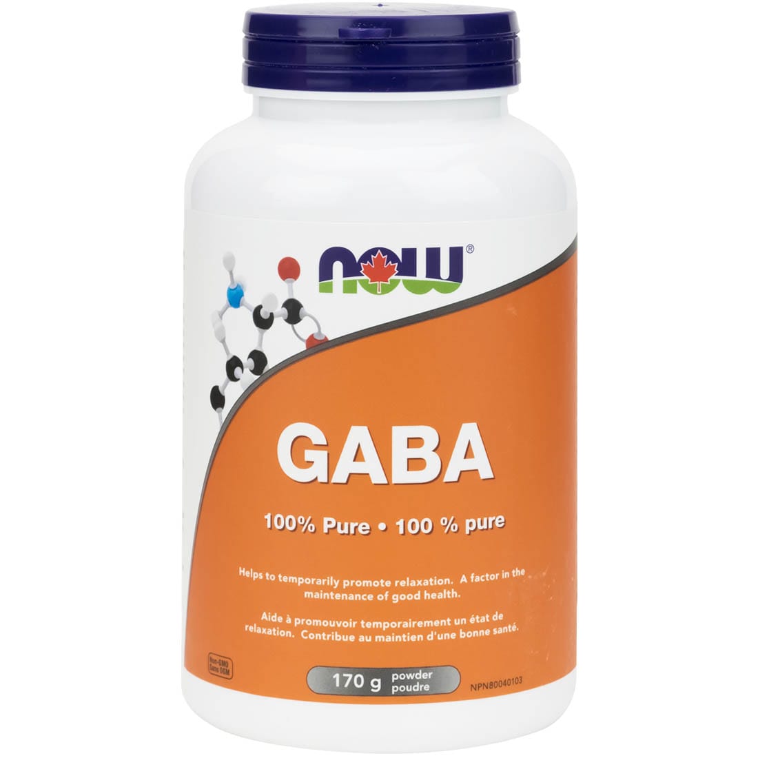 NOW GABA Powder (100% Pure and Non-GMO), 170g
