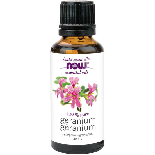 NOW Geranium Oil (Aromatherapy), 100% Pure, 30ml