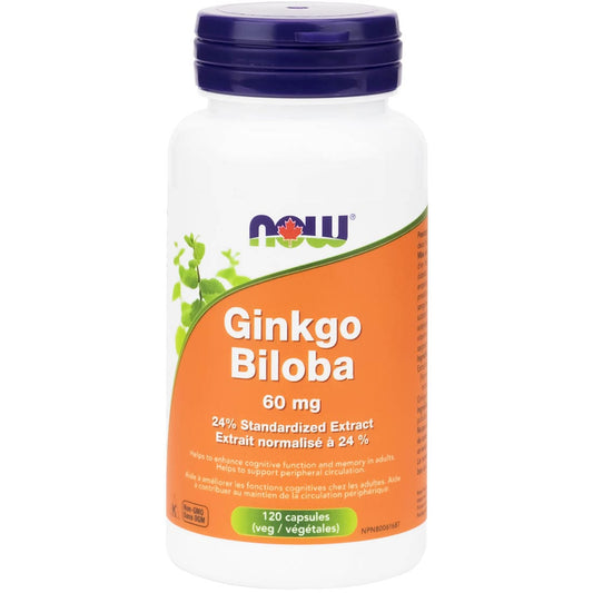 NOW Ginkgo Biloba, 60mg