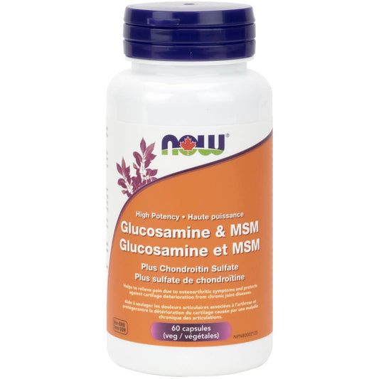 NOW Glucosamine Sulfate & MSM plus Chondroitin Sulfate, (550/250)