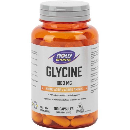 NOW Glycine, 1000mg, 100 Capsules