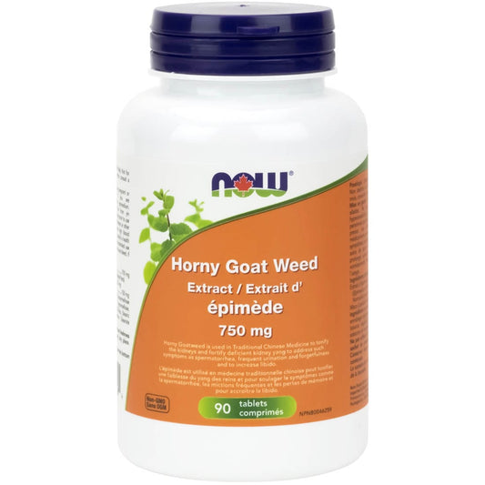 NOW Horny Goat Weed, 750mg, 90 Tablets