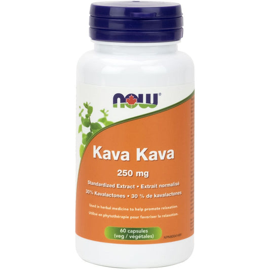 NOW Kava Kava (250mg) with Siberian Ginseng (100mg), 60 Capsules