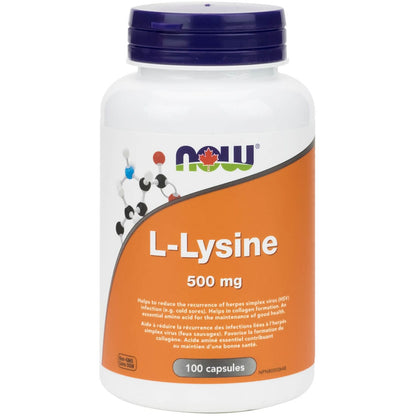 NOW L-Lysine, 500mg, Capsules
