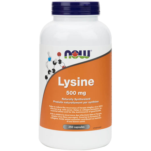 NOW L-Lysine, 500mg, Capsules