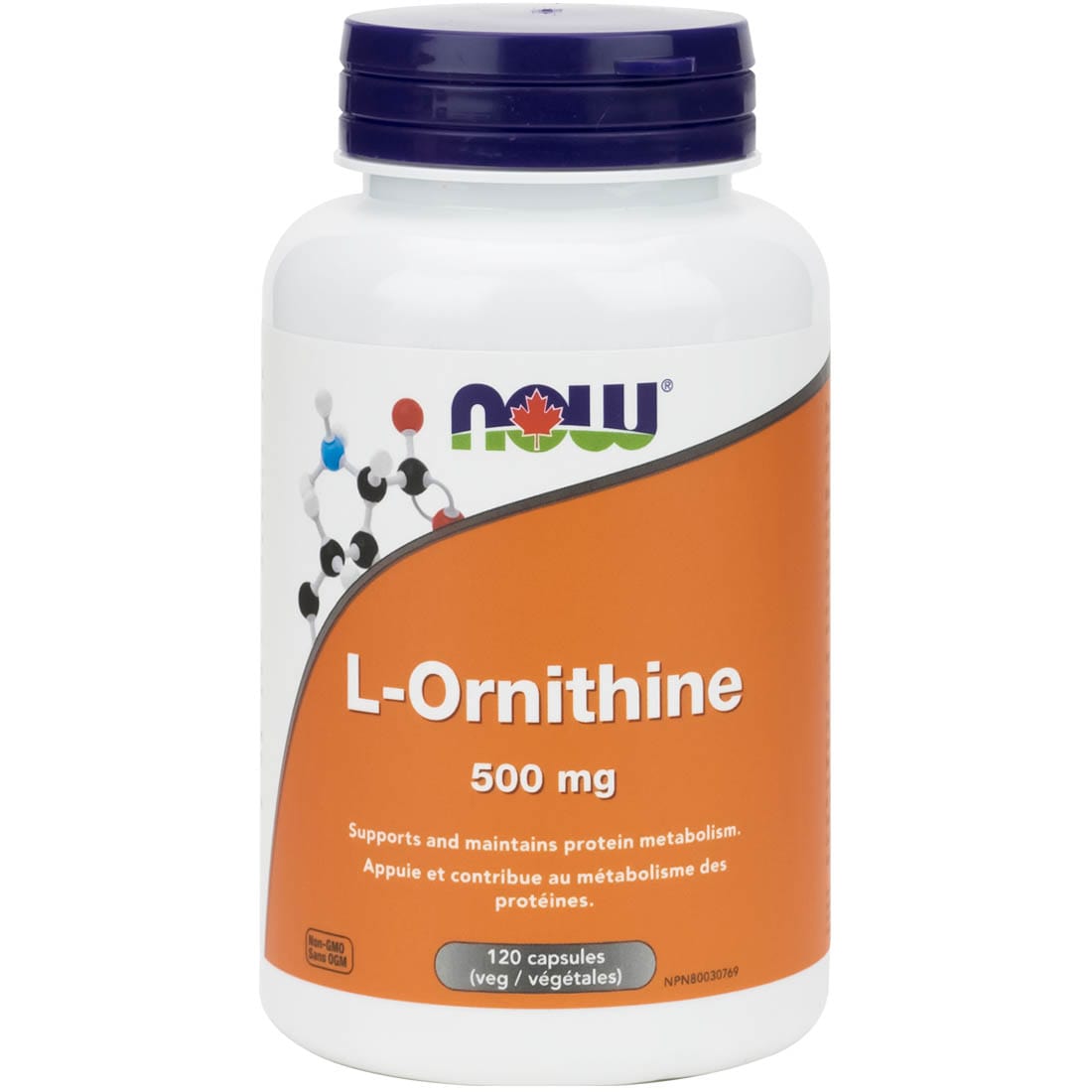 NOW L-Ornithine, 500mg