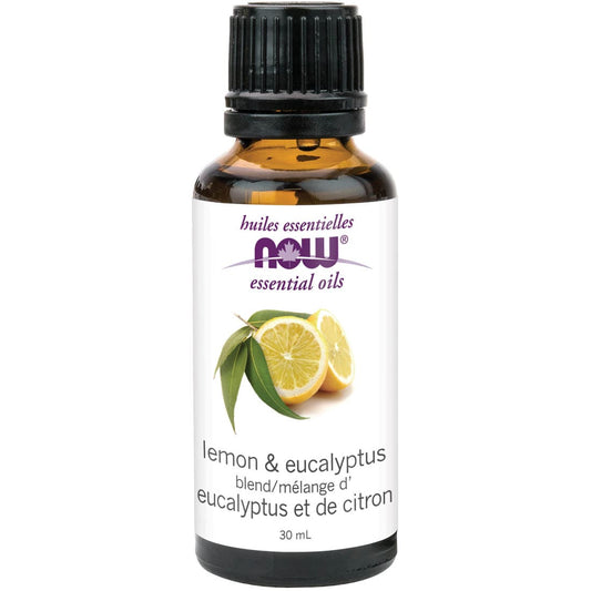 NOW Lemon Eucalyptus Oil Blend (Aromatherapy), 100% Pure & Natural, 30ml
