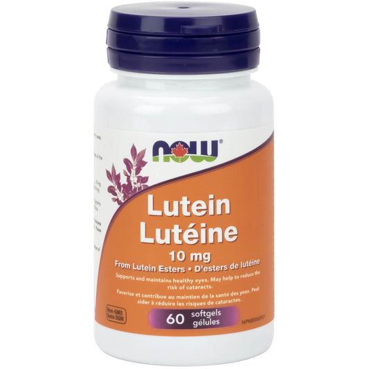 NOW Lutein, 10mg, 60 Softgels