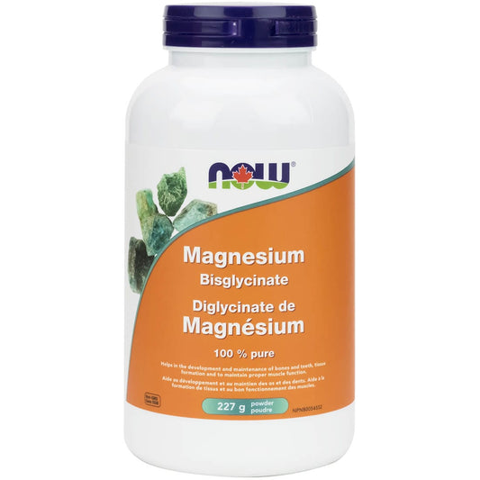 NOW Magnesium Bisglycinate Powder, 227g (100% Pure)