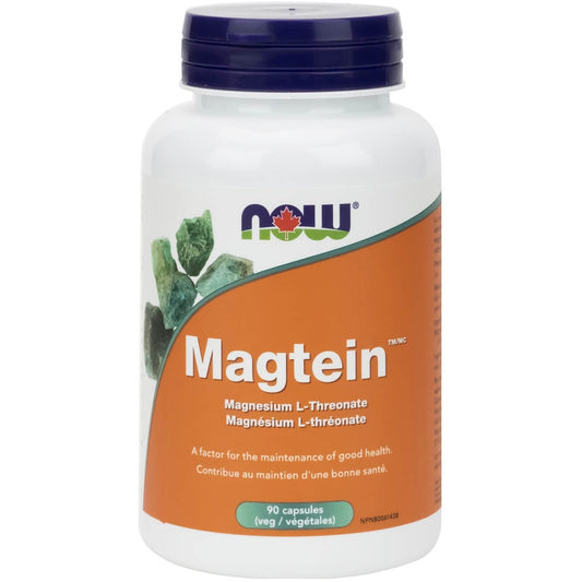 NOW Magtein, Magnesium L-Threonate, 90 Vcaps
