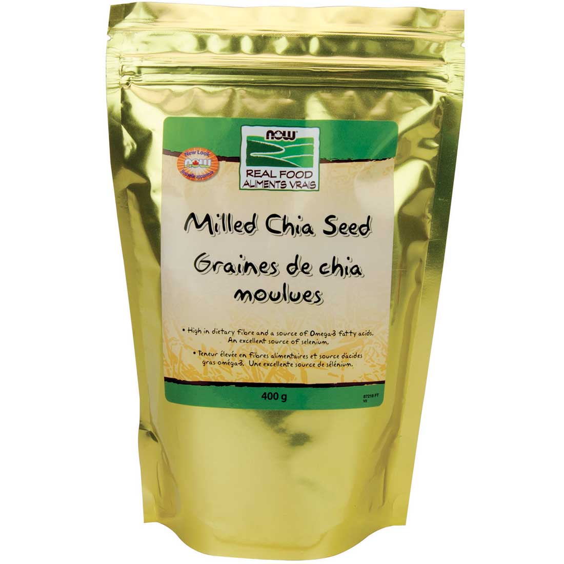 NOW Milled Chia Seed, 400g