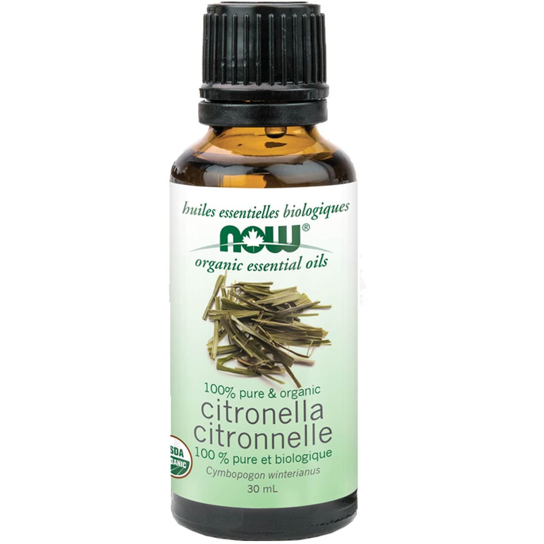 NOW Organic Citronella Oil, 100% Pure, 30ml