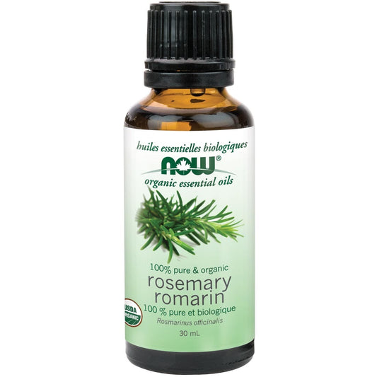 NOW Organic Rosemary Oil (Aromatherapy), 100% Pure, 30ml
