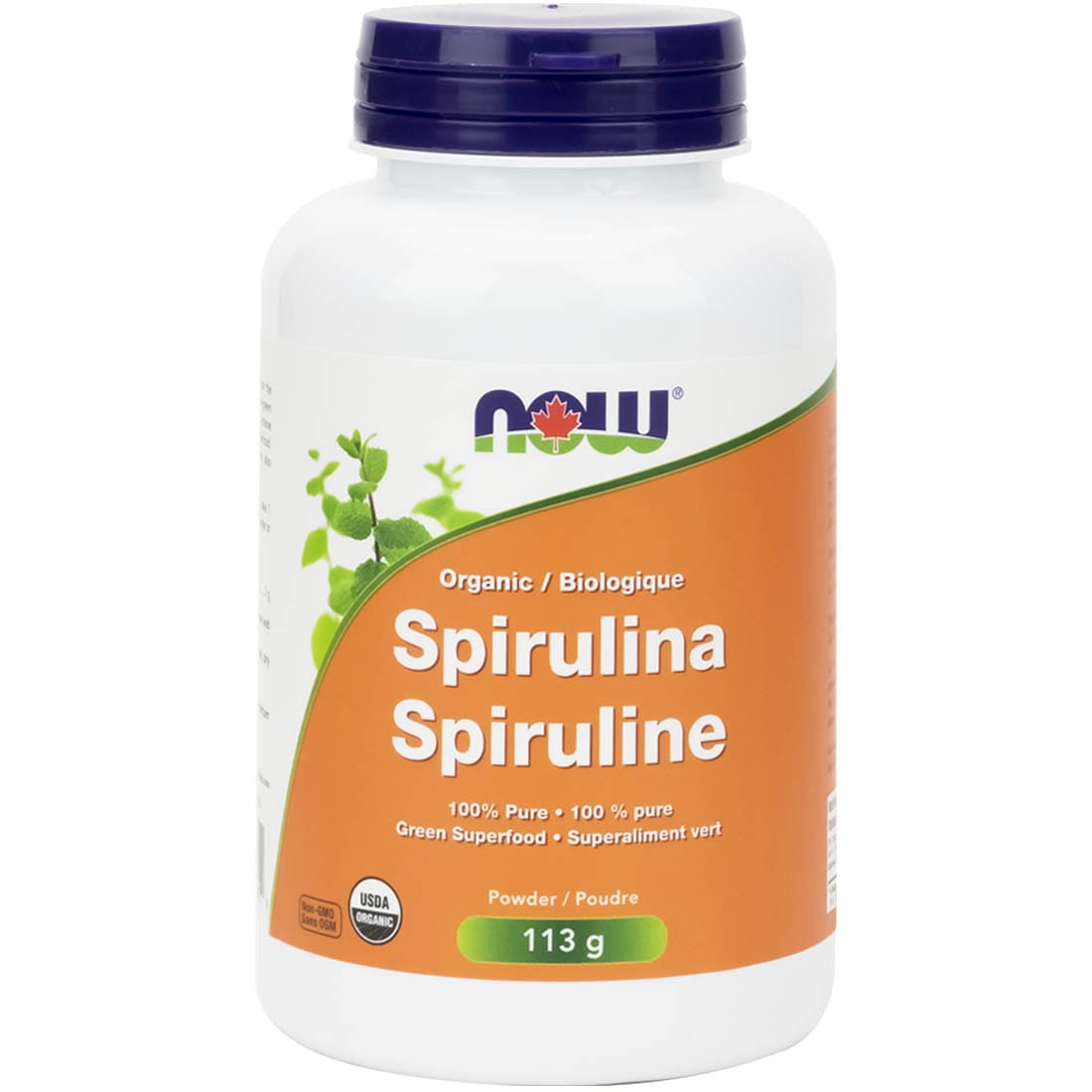 NOW Organic Spirulina Powder, 100% Pure