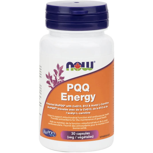 NOW PQQ Energy 20mg with Acetyl L-Carnitine, 30 Vcaps