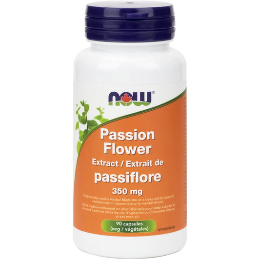 NOW Passion Flower Extract 350mg, 90 VCaps