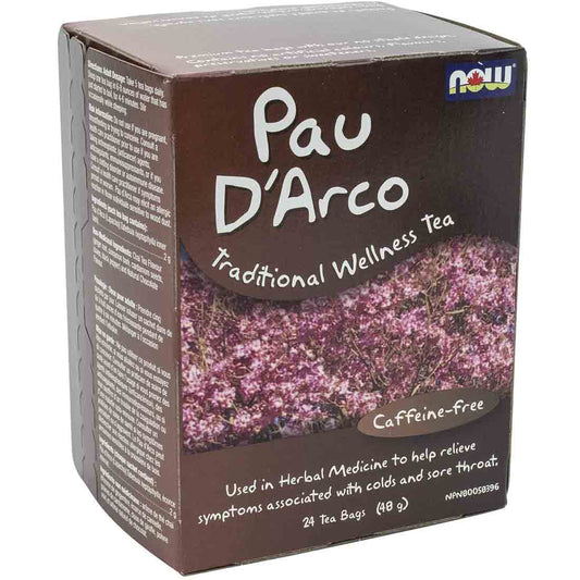 NOW Pau D'arco Traditional Wellness Tea, 24 Bags
