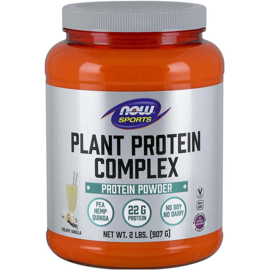 NOW Plant Proteins 100% Natural (Pea, Hemp, Quinoa & Rice), 2lb / 907g