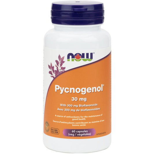 NOW Pycnogenol 30mg, 60 Capsules