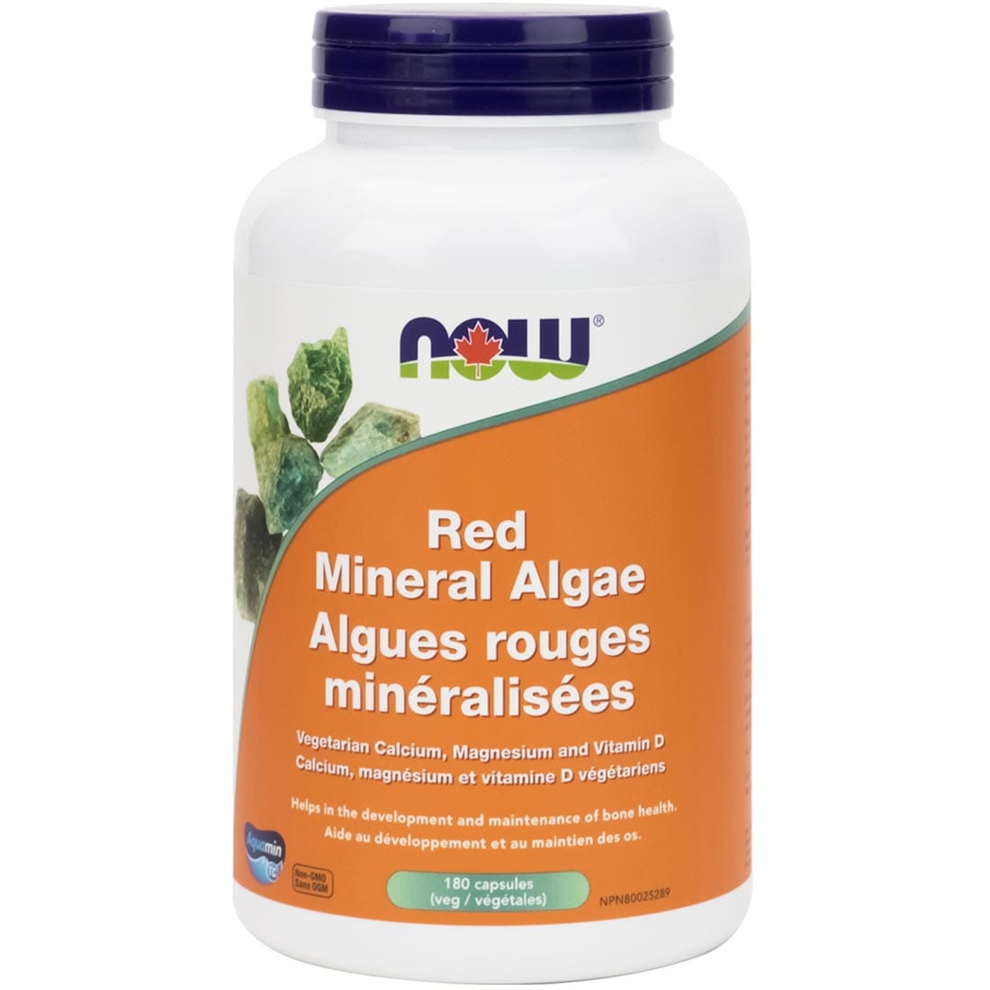 NOW Red Mineral Algae, Vegetarian/Vegan, 180 VCaps