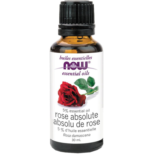 NOW Rose Absolute, 5% Oil Blend (Aromatherapy), 100% Pure & Natural, 30ml