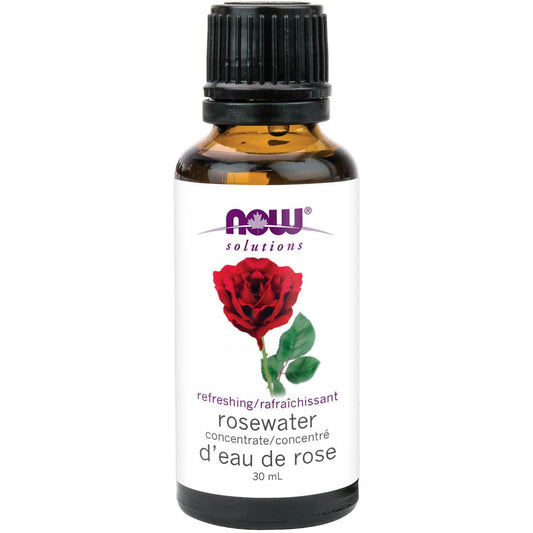 NOW Rosewater Concentrate (Topical), 30ml
