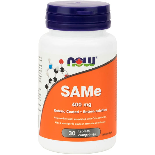 NOW SAMe, 400mg, Elemental Enteric Coated, 30 Tablets