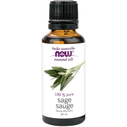 NOW Sage Oil (Aromatherapy), 100% Pure, 30ml