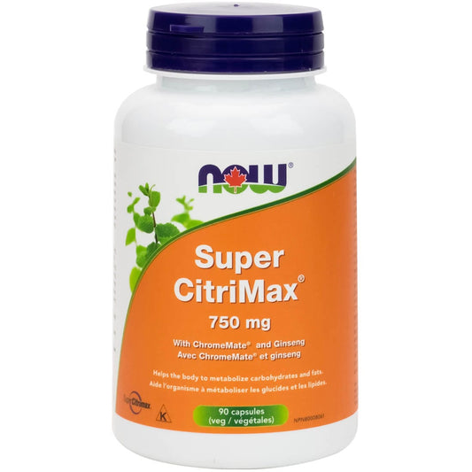 NOW Super Citrimax, Extra Strength, 750mg, 90 Capsules